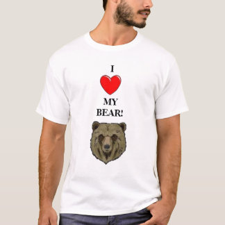 CAMISETA EU AMO MEU URSO!