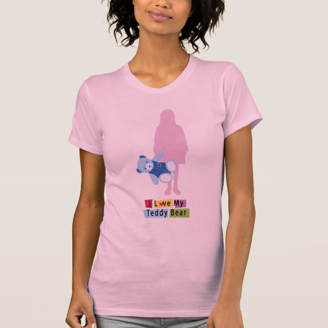 Camiseta Eu amo meu Urso de Teddy (Frente)