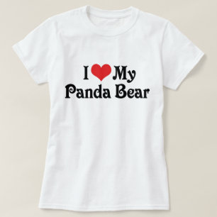 Camiseta Eu Amo Meu Urso Panda