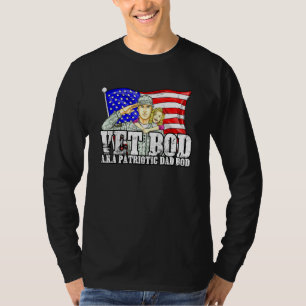 Camiseta Eu Amo Meu Vet Body Um Patriótico Veterano America