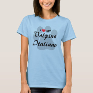 Camiseta Eu amo meu Volpino Italiano