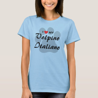 Camiseta Eu amo meu Volpino Italiano