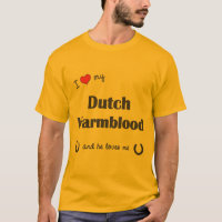 Eu amo meu Warmblood holandês (o cavalo masculino)