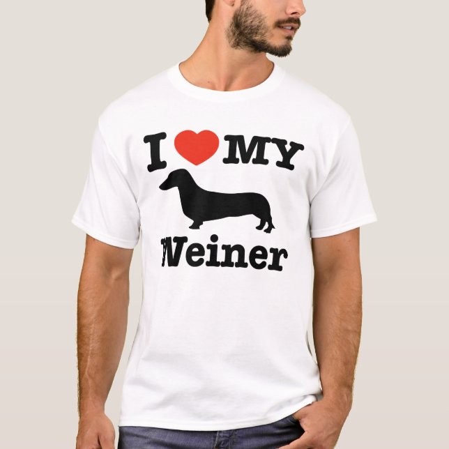 Camiseta Eu amo meu Weiner (Frente)