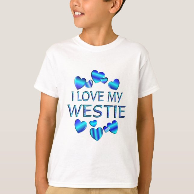 Camiseta Eu Amo Meu Westie (Frente)