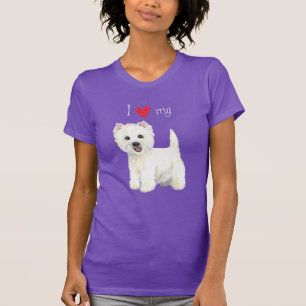 Camiseta Eu amo meu Westie
