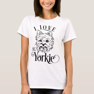 Camiseta Eu Amo Meu Yorkie