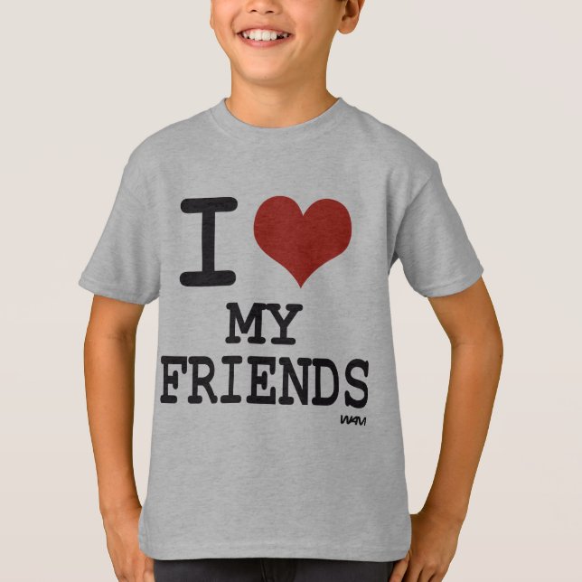 CAMISETA EU AMO MEUS AMIGOS (Frente)