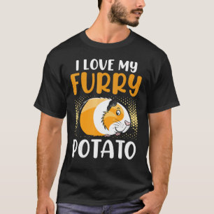 Camiseta Eu Amo Meus Animais De Caveira De Porco De Batata