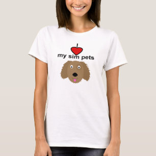 Camiseta Eu amo meus animais de estimação do sim - t-shir