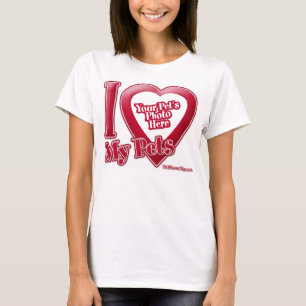 Camiseta Eu Amo Meus Animais de Estimação - Foto