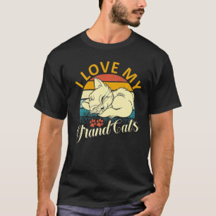 Camiseta Eu Amo Meus Avogatos  Gato  Avô Avó Avô