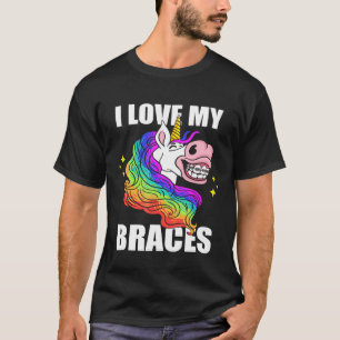 Camiseta Eu Amo Meus Colchões Unicórnio Higiene Dental Orth