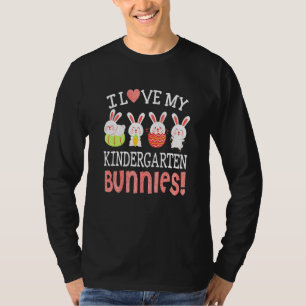 Camiseta Eu Amo Meus Estudantes Do Jardim De Infância Feliz