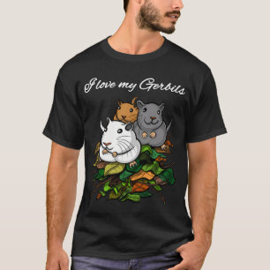 Camiseta Eu Amo Meus Gerbilos