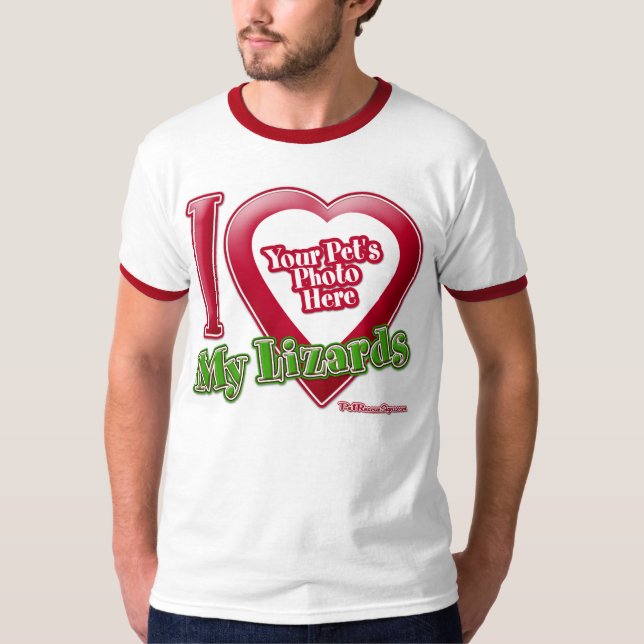 Camiseta Eu Amo Meus Lagartos - Foto (Frente)