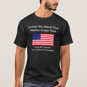 Camiseta Eu amo MEUS limites de mandato do país para o