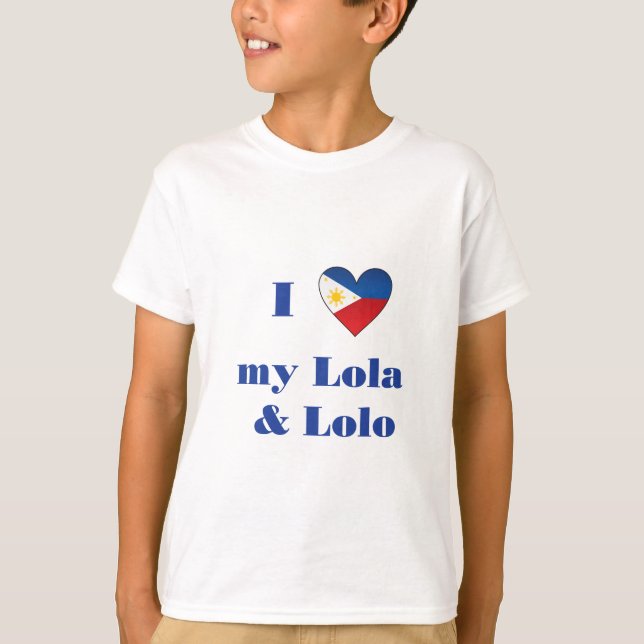 Camiseta Eu amo meus Lola e Lolo1 (Frente)
