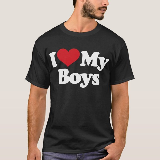 Camiseta Eu amo meus meninos (Frente)
