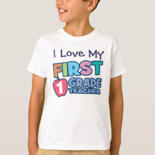 Camiseta Eu amo MEUS miúdos de primeiro grau T-Shir do