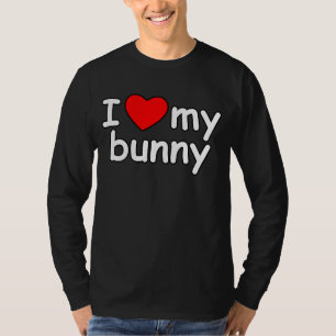 Camiseta Eu amo meus namorados do animal de estimação do