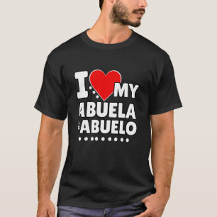 Camiseta Eu Amo Meus Netos Abuela e Abuelo