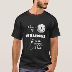 Camiseta Eu Amo Meus Niblings Para A Lua E Para Trás