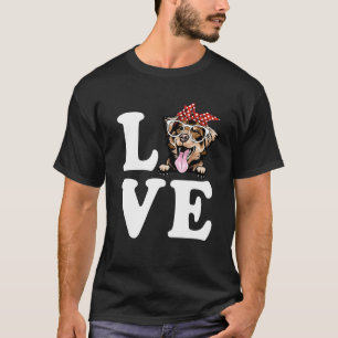 Camiseta Eu Amo Meus Óculos de Sol com Lenço Australiano Pa