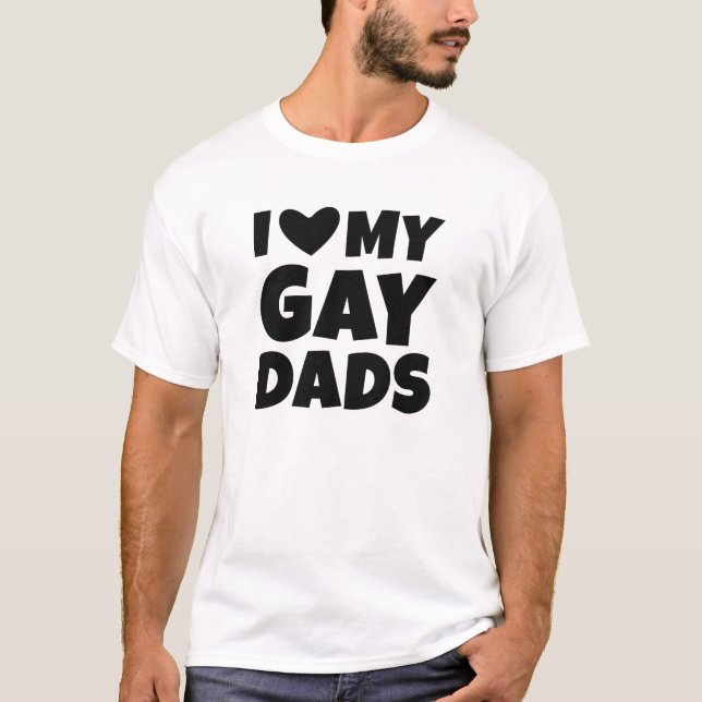 Camiseta Eu Amo Meus Pais Gays (Frente)