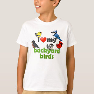 Camiseta Eu amo meus pássaros do quintal