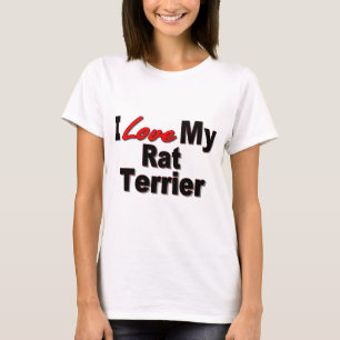 Camiseta Eu amo meus presentes e roupa do cão de Terrier d