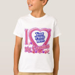 Camiseta Eu amo meus primos rosa/roxo - foto<br><div class="desc">Eu amo meus primos rosa/roxo - foto Adicione sua foto favorita a este design de camiseta!</div>
