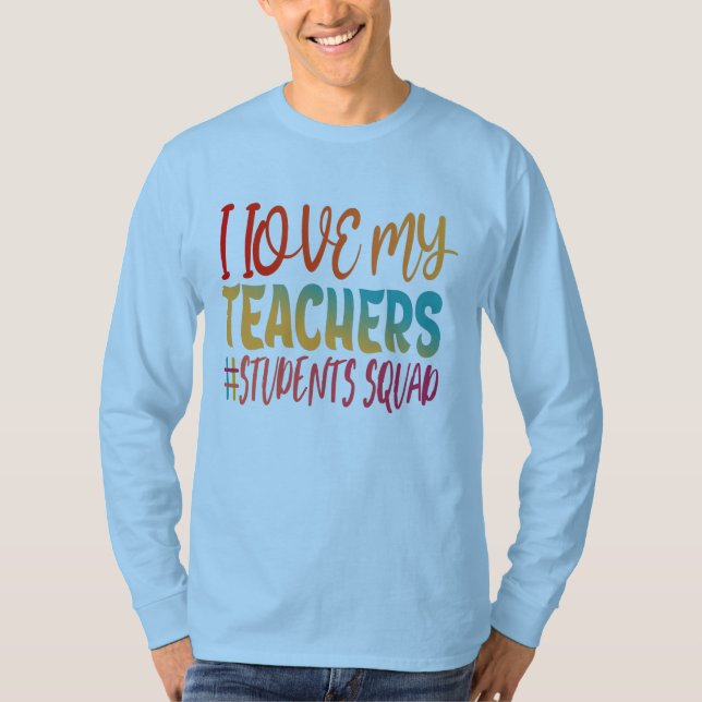 CAMISETA EU AMO MEUS PROFESSORES. (Frente)