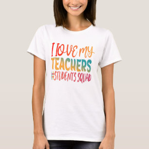 CAMISETA EU AMO MEUS PROFESSORES.