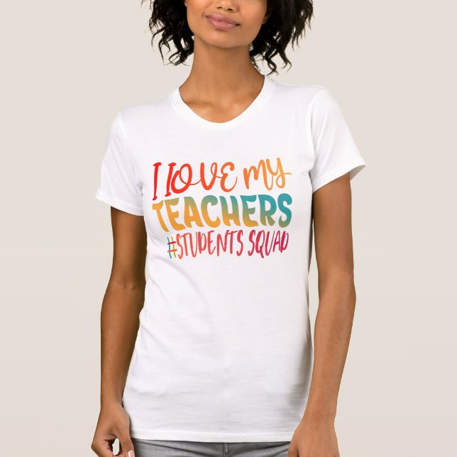 CAMISETA EU AMO MEUS PROFESSORES. (Frente)