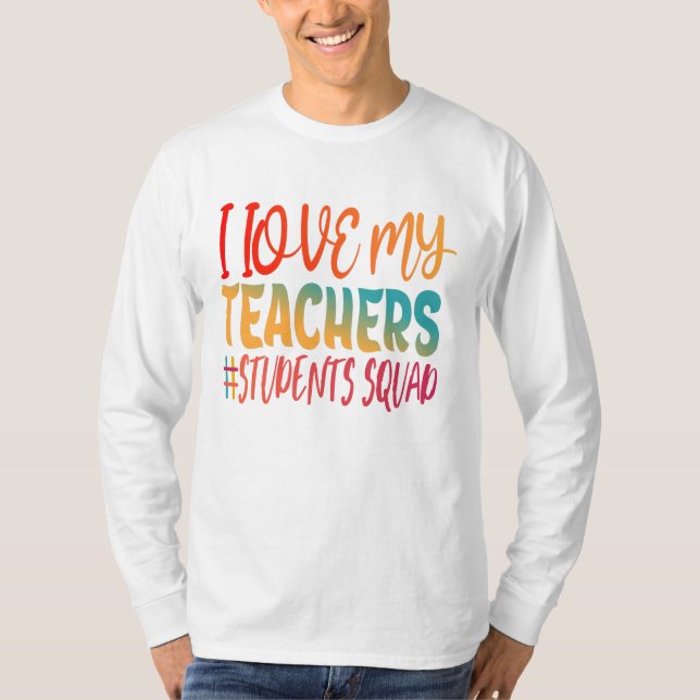 CAMISETA EU AMO MEUS PROFESSORES. (Frente)