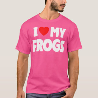 Camiseta Eu Amo Meus Sapos