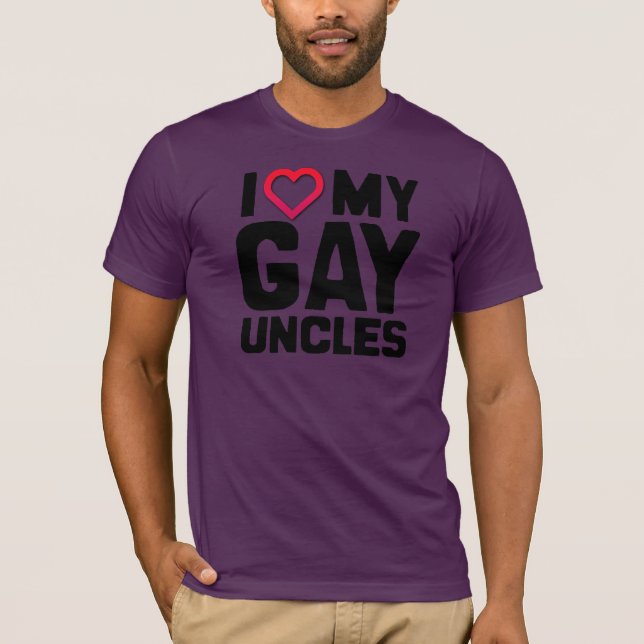 CAMISETA EU AMO MEUS TIOS GAYS (Frente)