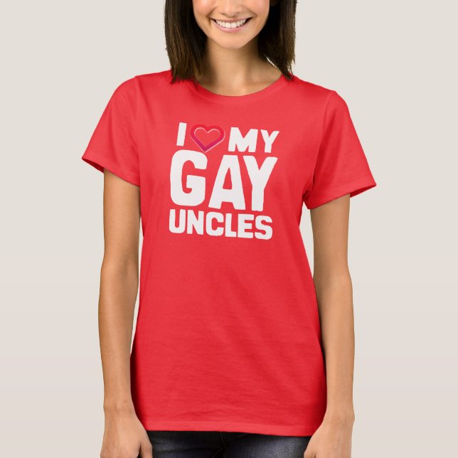 CAMISETA EU AMO MEUS TIOS GAYS (Frente)
