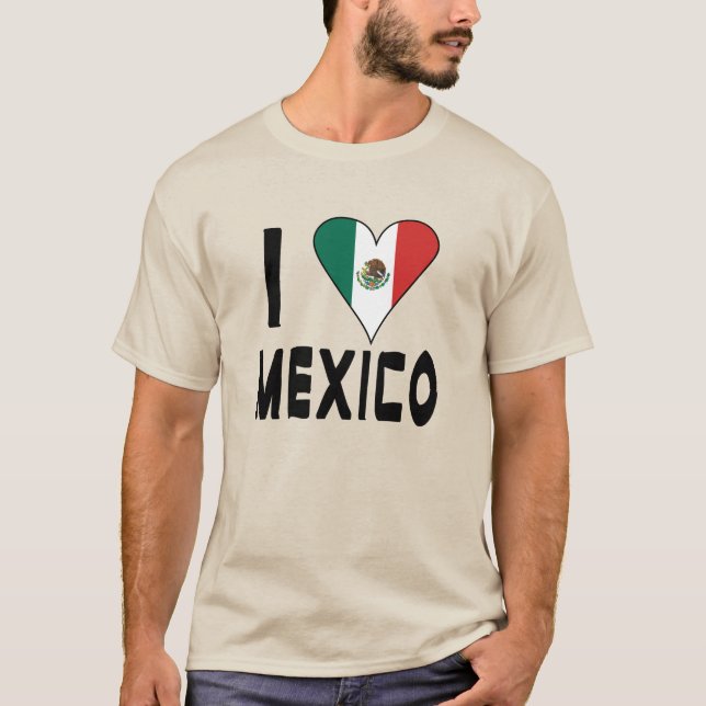 Camiseta Eu Amo México (Frente)