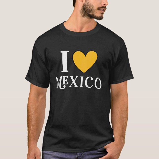 Camiseta Eu Amo México 15 (Frente)
