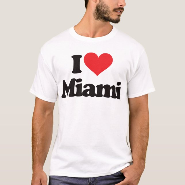 Camiseta Eu amo Miami (Frente)