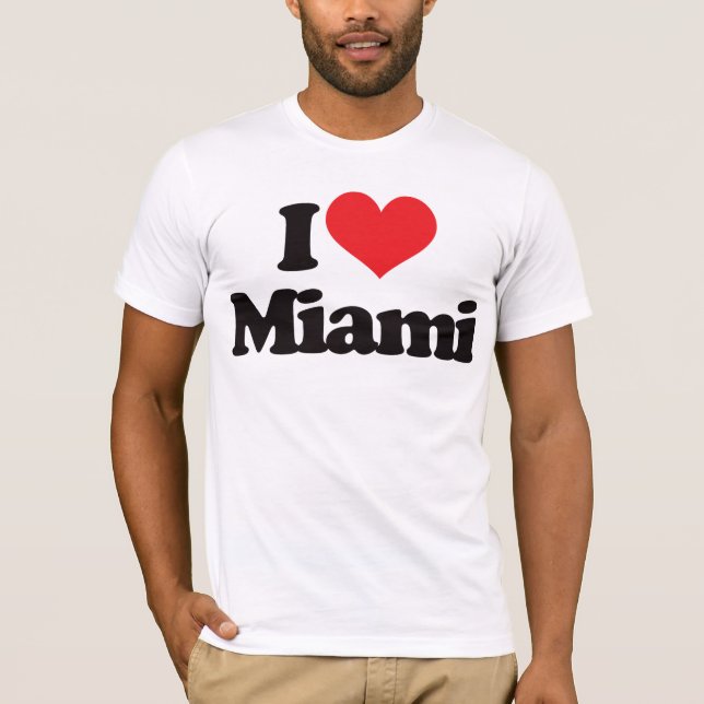 Camiseta Eu amo Miami (Frente)