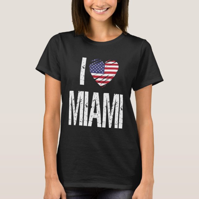 Camiseta Eu Amo Miami (Frente)