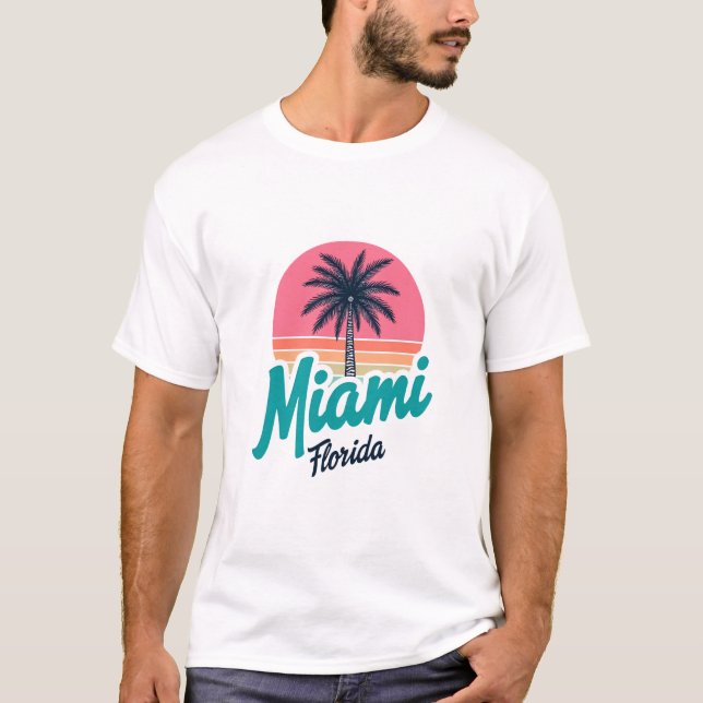 Camiseta eu amo miami florida (Frente)