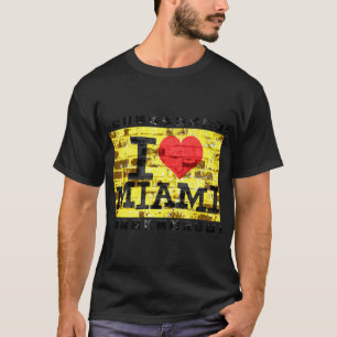 Camiseta Eu amo Miami - vintage Miami