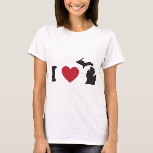 Camiseta Eu amo Michigan