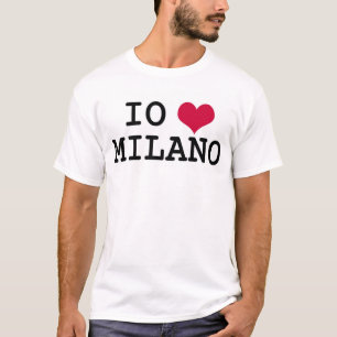 Camiseta Eu amo Milão