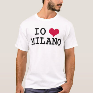 Camiseta Eu amo Milão