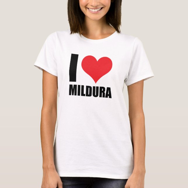 Camiseta Eu amo Mildura (Frente)
